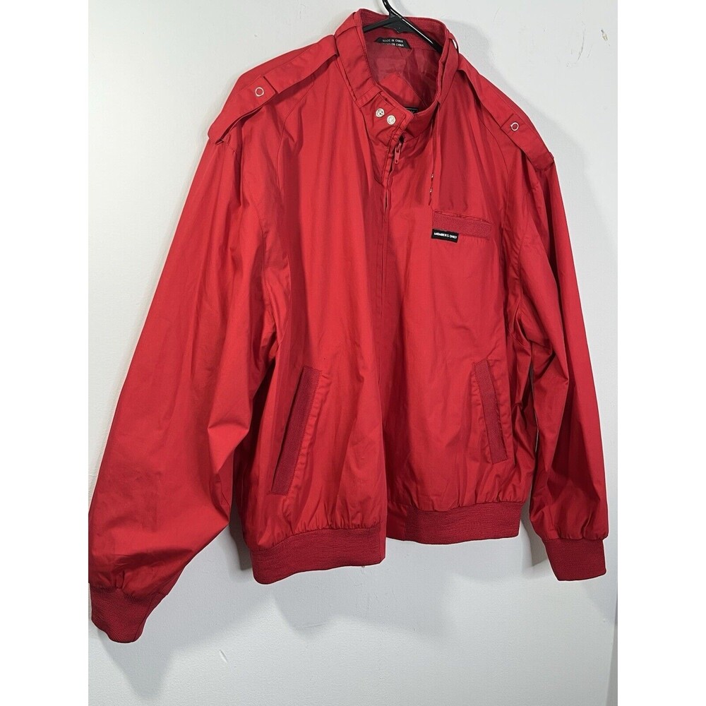 Vintage 80s Members Only Mens Classic Jacket Size M Retro Street Wear Red